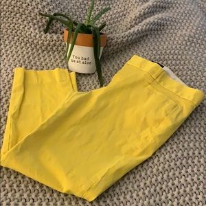 Banana Republic Yellow Crop Pant